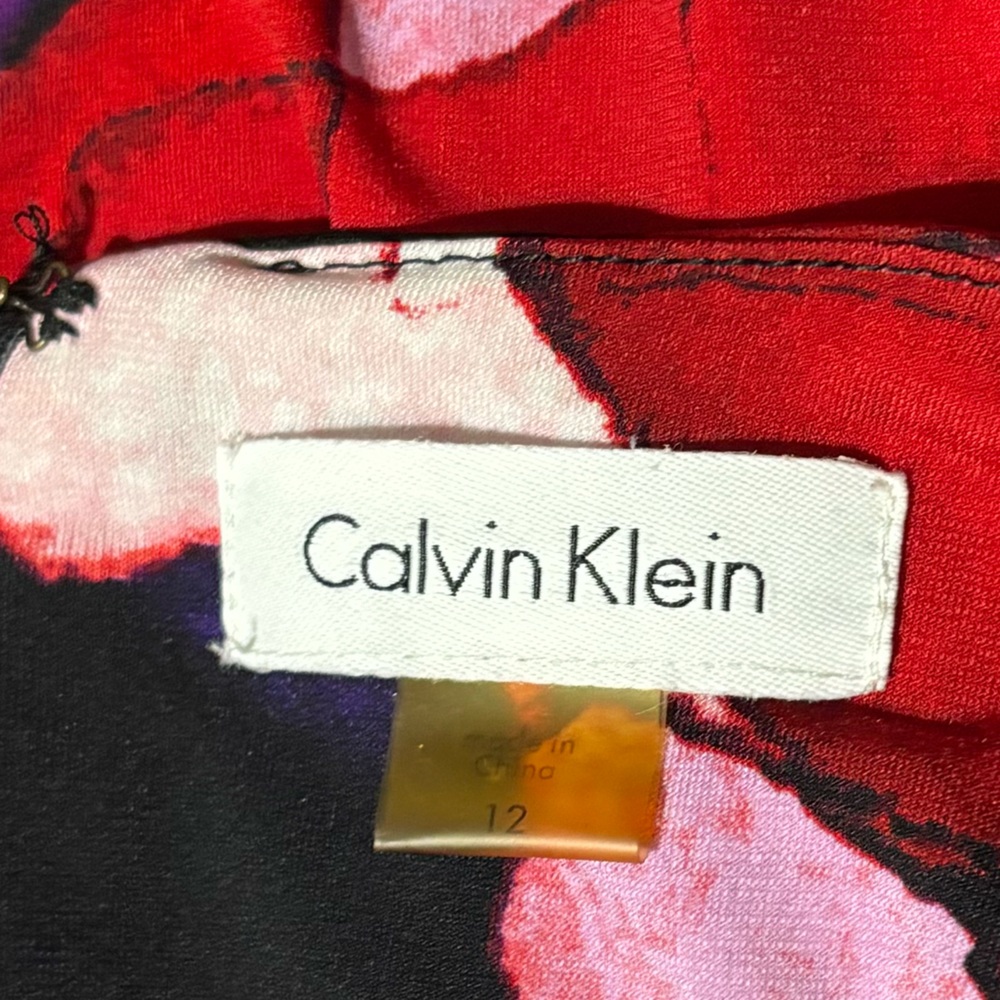 Calvin Klein Floral Wrap Dress - Picture 3 of 4